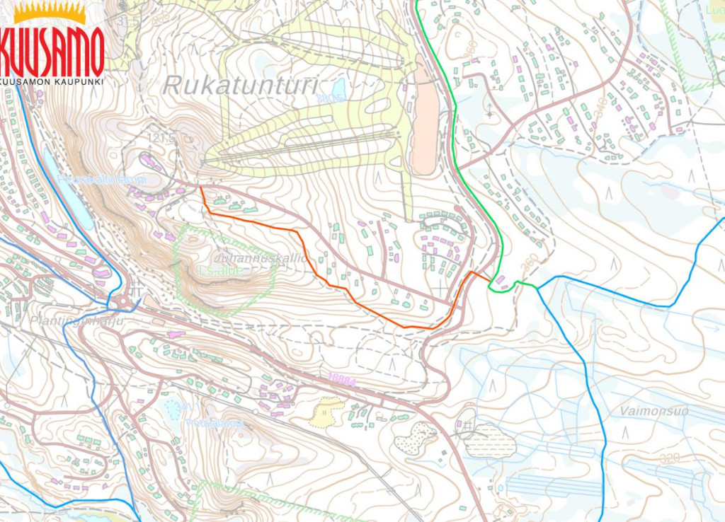 Rajatun käytön reittipisto Mastolle