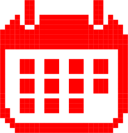 Retro calendar icon